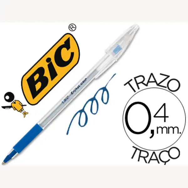 BOLIGRAFO BIC CRISTAL GRIP AZUL 26985 BOLIGRAFO BIC CRISTAL GRIP AZUL 26985
