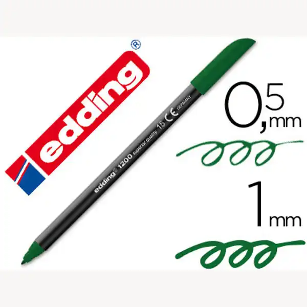 ROTULADOR EDDING 1200 P. FIBRA VERDE OLIVA N.15 P. REDONDA 0.5 MM 27163 ROTULADOR EDDING 1200 P. FIBRA VERDE OLIVA N.15 P. REDONDA 0.5 MM 27163