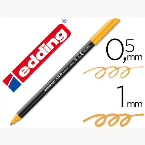 ROTULADOR EDDING 1200 P. FIBRA NARANJA CLARO N.16 P. REDONDA 0.5 MM 27164 ROTULADOR EDDING 1200 P. FIBRA NARANJA CLARO N.16 P. REDONDA 0.5 MM 27164