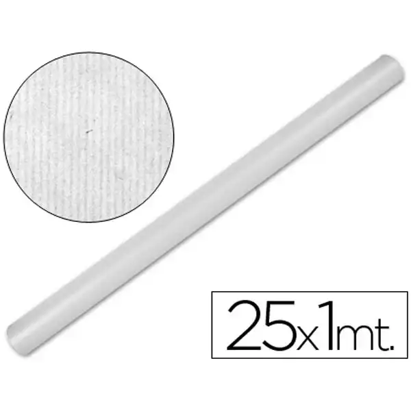 PAPEL KRAFT LIDERPAPEL BLANCO -ROLLO 25X1 MT PK05 27221 PAPEL KRAFT LIDERPAPEL BLANCO -ROLLO 25X1 MT PK05 27221