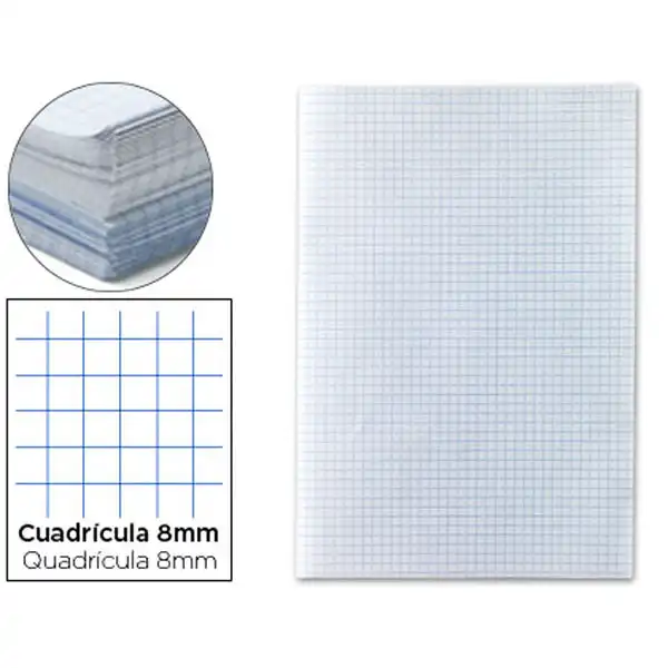 PAPEL FLORETE LIDERPAPEL CUADRO 8MM 60G/M2 PAQ. DE 250 28221 PAPEL FLORETE LIDERPAPEL CUADRO 8MM 60G/M2 PAQ. DE 250 28221