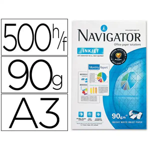 PAPEL NAVIGATOR A3 90GR 500HJ 28238 PAPEL NAVIGATOR A3 90GR 500HJ 28238