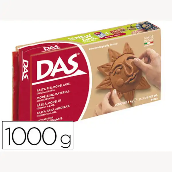 PASTA DAS TERRACOTA P/ MODELAR SECA SIN COCCION 1000 GR 28846 PASTA DAS TERRACOTA P/ MODELAR SECA SIN COCCION 1000 GR 28846