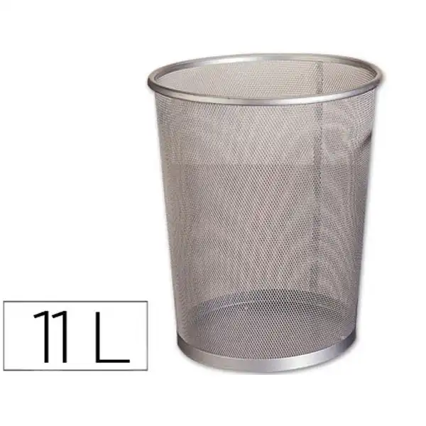 PAPELERA METALICA Q-CONNECT GRIS REJILLA -205X210X150 MM 29623 PAPELERA METALICA Q-CONNECT GRIS REJILLA -205X210X150 MM 29623