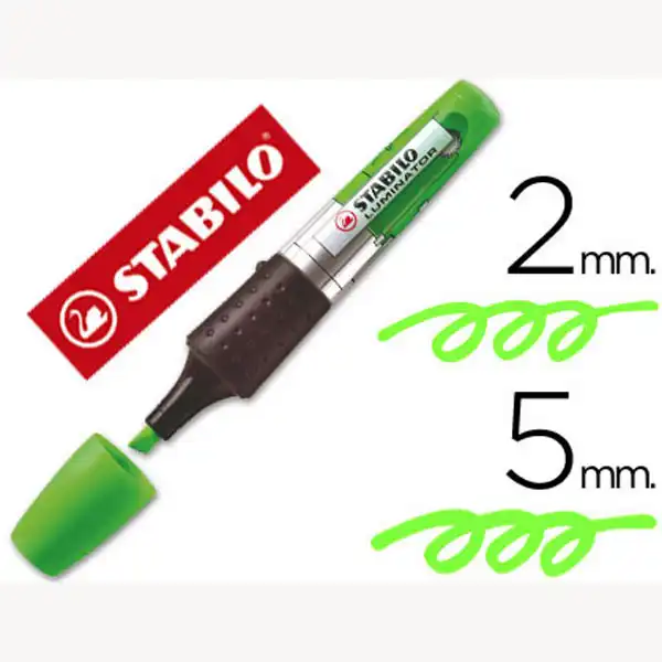 ROTULADOR STABILO LUMINATOR VERDE TINTA LIQUIDA 31600 ROTULADOR STABILO LUMINATOR VERDE TINTA LIQUIDA 31600