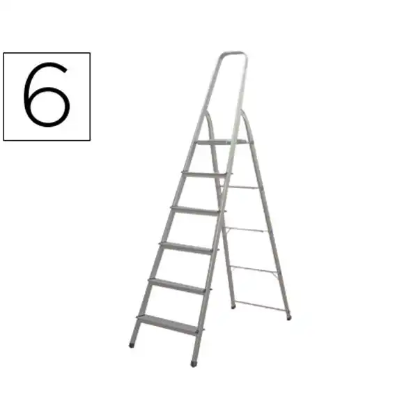 ESCALERA Q-CONNECT DE ALUMINIO6 PELDAÑOS 1203X510X1895 MM PESO MAXIMO 150 KG EN-131 31969 ESCALERA Q-CONNECT DE ALUMINIO6 PELDAÑOS 1203X510X1895 MM PESO MAXIMO 150 KG EN-131 31969