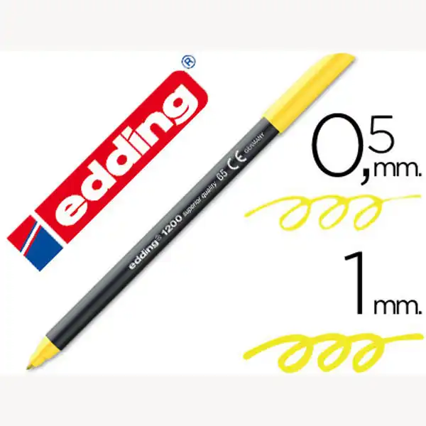 ROTULADOR EDDING 1200 P. FIBRA AMARILLO NEON N.65 PUNTA DE FIBRA 0,5 MM 34406 ROTULADOR EDDING 1200 P. FIBRA AMARILLO NEON N.65 PUNTA DE FIBRA 0,5 MM 34406