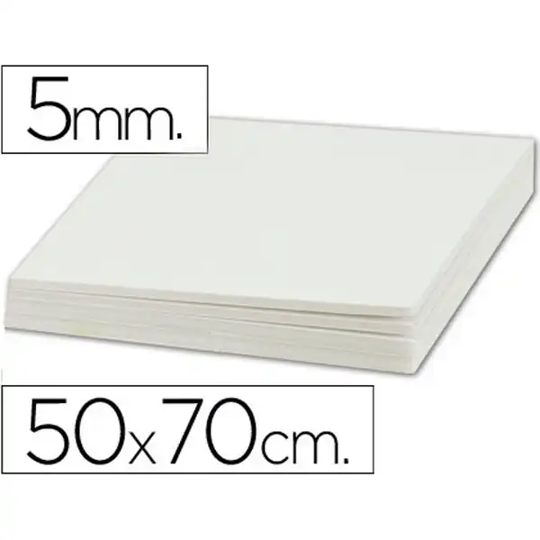CARTON PLUMA DOBLE CARA 50X70 CM 5MM 35831 CARTON PLUMA DOBLE CARA 50X70 CM 5MM 35831