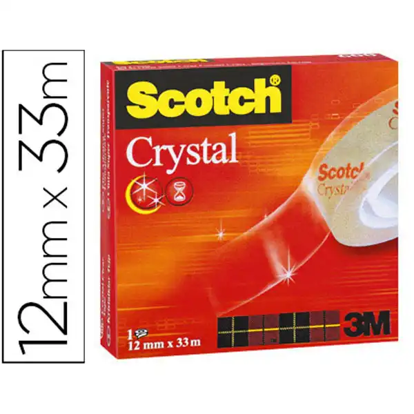 CINTA ADHESIVA SCOTCH SUPERTRANSPARENTE 33X12 MM 36378 CINTA ADHESIVA SCOTCH SUPERTRANSPARENTE 33X12 MM 36378