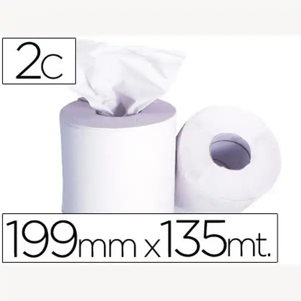 PAPEL SECAMANOS 2 CAPAS 199 MM X 135 MT -MANDRIL 76 MMDIAMETRO 197 MM 36505 PAPEL SECAMANOS 2 CAPAS 199 MM X 135 MT -MANDRIL 76 MMDIAMETRO 197 MM 36505