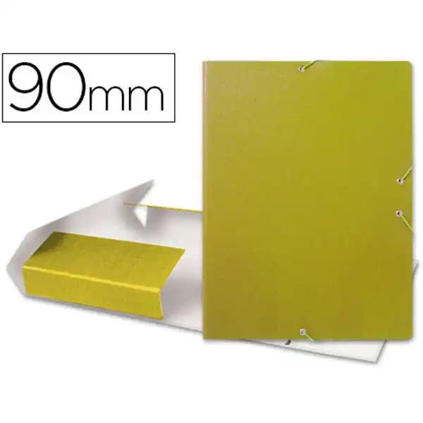 CARPETA PROYECTOS LIDERPAPEL Fº LOMO 90MM CARTON GOFRADO AMARILLA 37359 CARPETA PROYECTOS LIDERPAPEL Fº LOMO 90MM CARTON GOFRADO AMARILLA 37359