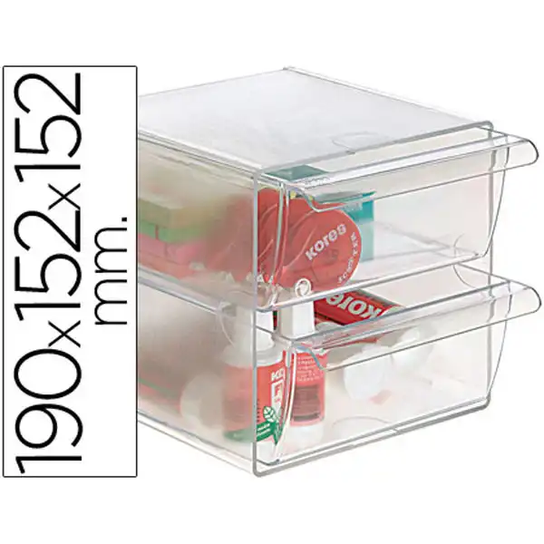ARCHICUBO ARCHIVO 2000 2 CAJONES ORGANIZADOR MODULAR PLASTICO 190X152X152 MM INCLUYE 2 CLIPS DE SUJECION 37952 ARCHICUBO ARCHIVO 2000 2 CAJONES ORGANIZADOR MODULAR PLASTICO 190X152X152 MM INCLUYE 2 CLIPS DE SUJECION 37952