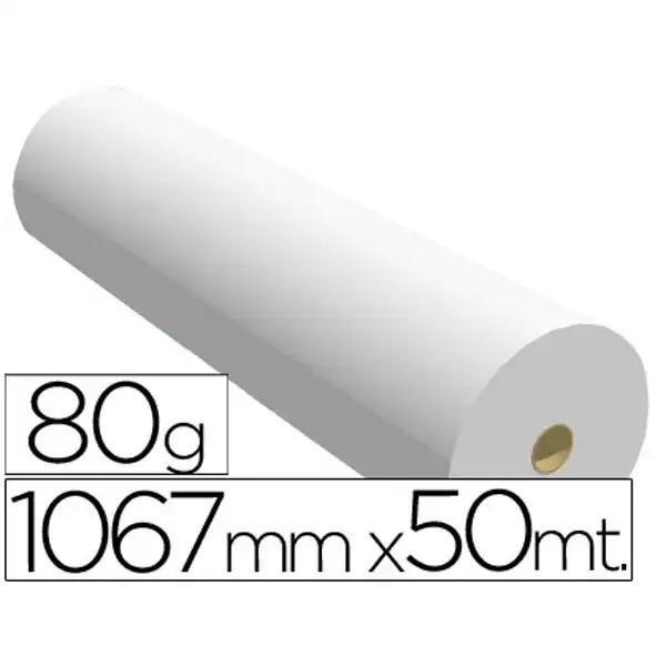 PAPEL REPROGRAFIA P/ PLOTTER 1067MMX50MT 80GR IMPRESION INK-JET 38155 PAPEL REPROGRAFIA P/ PLOTTER 1067MMX50MT 80GR IMPRESION INK-JET 38155