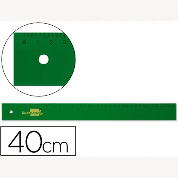 REGLA LPP 40 CM ACRILICO VERDE 43380 REGLA LPP 40 CM ACRILICO VERDE 43380