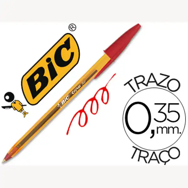BOLIGRAFO BIC CRISTAL PUNTA FINA ROJO 44327 BOLIGRAFO BIC CRISTAL PUNTA FINA ROJO 44327