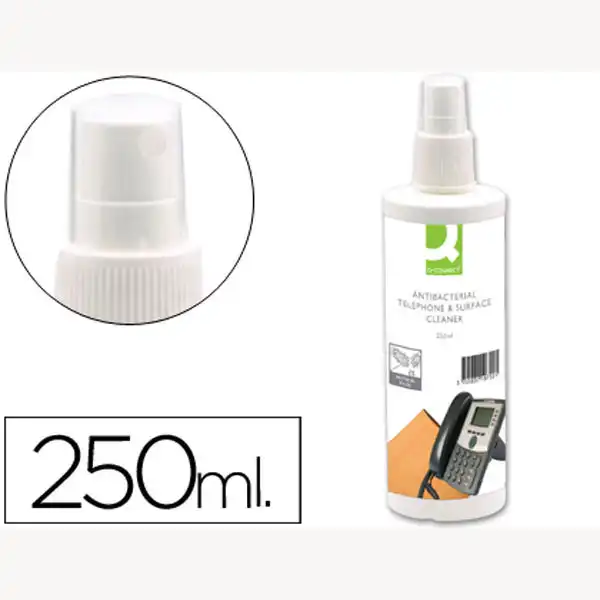 SPRAY Q-CONNECT P/ LIMPIAR TELEFONOS Y SUPERFICIES CONTENIDO 250 ML 46490 SPRAY Q-CONNECT P/ LIMPIAR TELEFONOS Y SUPERFICIES CONTENIDO 250 ML 46490