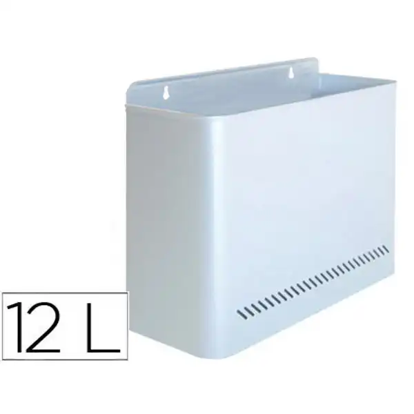PAPELERA METALICA 99 DE PARED 45X13X29 CM PLATA 46728 PAPELERA METALICA 99 DE PARED 45X13X29 CM PLATA 46728