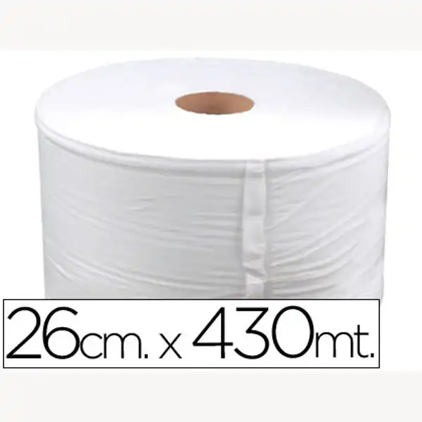 BOBINA CELULOSA INDUSTRIAL 26 CMS DE ANCHO X 400 MTS APROX DIAMETRO 33,5 CM P/ EL DISPENSADOR 46827 BOBINA CELULOSA INDUSTRIAL 26 CMS DE ANCHO X 400 MTS APROX DIAMETRO 33,5 CM P/ EL DISPENSADOR 46827