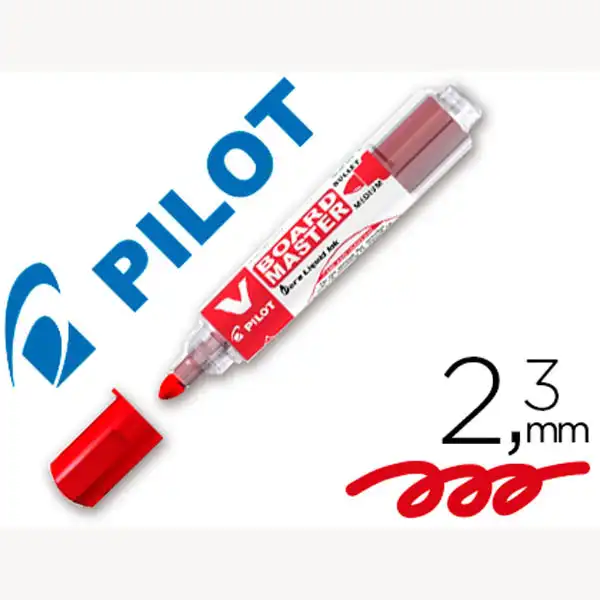 ROTULADOR PILOT V BOARD MASTER P/ PIZARRA BLANCA ROJO TINTA LIQUIDA TRAZO 2,3MM 47184 NVBMR 47184 ROTULADOR PILOT V BOARD MASTER P/ PIZARRA BLANCA ROJO TINTA LIQUIDA TRAZO 2,3MM 47184 NVBMR 47184