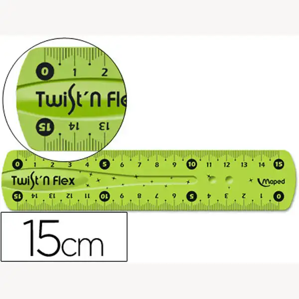 REGLA MAPED FLEXIBLE 15 CM TWIST N FLEX 48840 (279110) REGLA MAPED FLEXIBLE 15 CM TWIST N FLEX 48840 (279110)