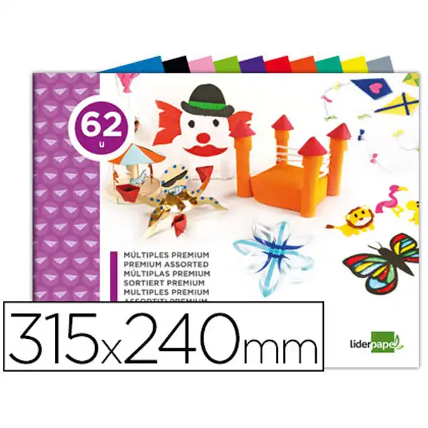 BLOC TRABAJOS MANUALES LPP MULTIPLE PREMIUM 240X315MM 62 HJ COLORES SURTIDOS 50336 BLOC TRABAJOS MANUALES LPP MULTIPLE PREMIUM 240X315MM 62 HJ COLORES SURTIDOS 50336