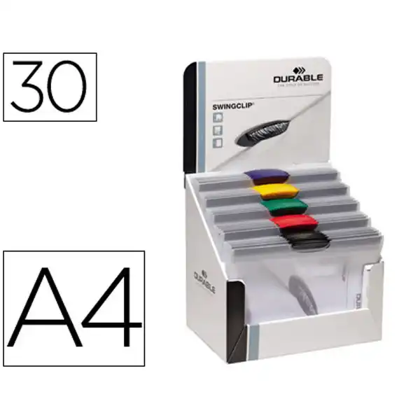 CARPETA SWINGCLIP DOSSIER PINZA LATERAL Y GIRATORIA A4 CAPACIDAD 30H COLORES SURTIDOS 51902 CARPETA SWINGCLIP DOSSIER PINZA LATERAL Y GIRATORIA A4 CAPACIDAD 30H COLORES SURTIDOS 51902