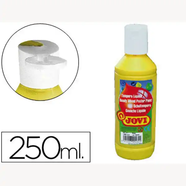 TEMPERA LIQUIDA JOVI ESCOLAR 250 ML AMARILLO 51920 TEMPERA LIQUIDA JOVI ESCOLAR 250 ML AMARILLO 51920