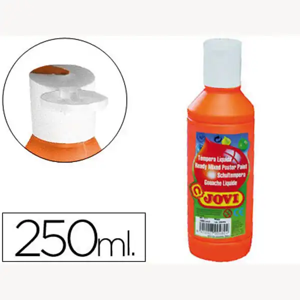 TEMPERA LIQUIDA JOVI ESCOLAR 250 ML NARANJA 51921 TEMPERA LIQUIDA JOVI ESCOLAR 250 ML NARANJA 51921