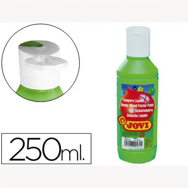 TEMPERA LIQUIDA JOVI ESCOLAR 250 ML VERDE MEDIO 51926 TEMPERA LIQUIDA JOVI ESCOLAR 250 ML VERDE MEDIO 51926