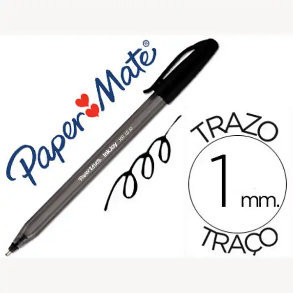 BOLIGRAFO PAPER MATE INKJOY 100 PUNTA MEDIA TRAZO 1MM NEGRO 52729 BOLIGRAFO PAPER MATE INKJOY 100 PUNTA MEDIA TRAZO 1MM NEGRO 52729