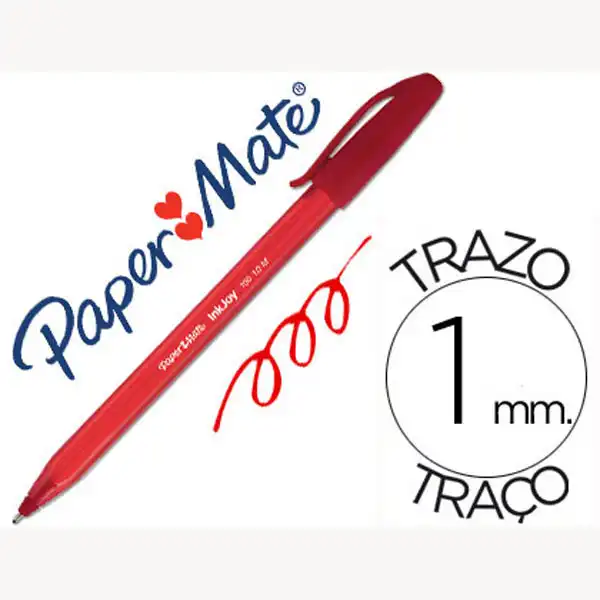 BOLIGRAFO PAPER MATE INKJOY 100 PUNTA MEDIA TRAZO 1MM ROJO 52731 BOLIGRAFO PAPER MATE INKJOY 100 PUNTA MEDIA TRAZO 1MM ROJO 52731
