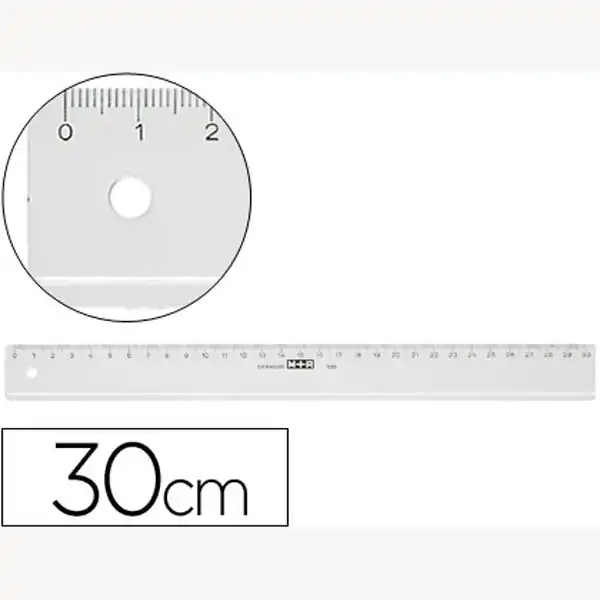 REGLA MOR 30 CM PLASTICO TRANSPARENTE 52838 REGLA MOR 30 CM PLASTICO TRANSPARENTE 52838