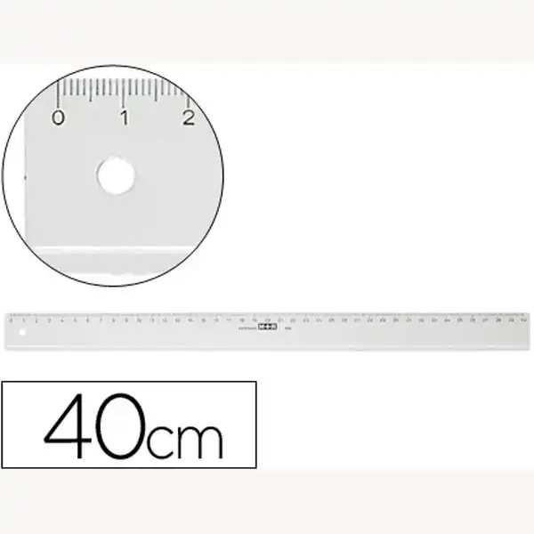 REGLA MOR 40 CM PLASTICO TRANSPARENTE 52839 REGLA MOR 40 CM PLASTICO TRANSPARENTE 52839