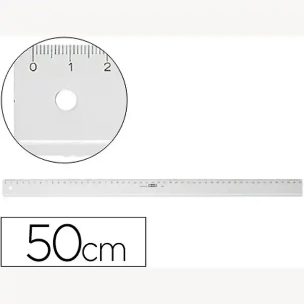 REGLA MOR 50 CM PLASTICO TRANSPARENTE 52840 REGLA MOR 50 CM PLASTICO TRANSPARENTE 52840