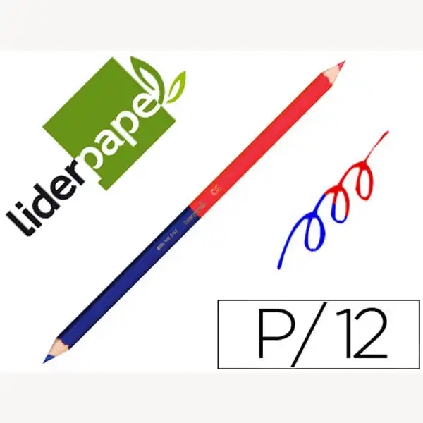 LAPIZ BICOLOR LIDERPAPEL ROJO-AZUL 54947 LAPIZ BICOLOR LIDERPAPEL ROJO-AZUL 54947