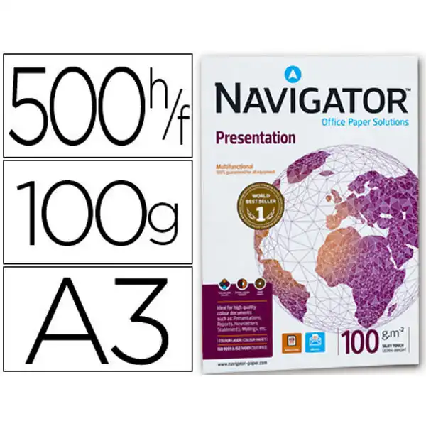 PAPEL NAVIGATOR A3 100GR 500HJ 54999 PAPEL NAVIGATOR A3 100GR 500HJ 54999