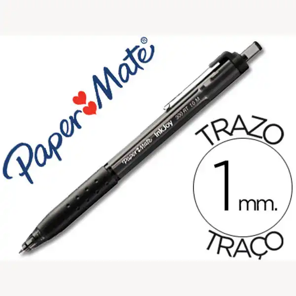 BOLIGRAFO PAPER MATE INKJOY 300 RT PUNTA MEDIA TRAZO 1MM RETRACTIL CLIPS METALICO SUJECION CAUCHO COLOR 57033 BOLIGRAFO PAPER MATE INKJOY 300 RT PUNTA MEDIA TRAZO 1MM RETRACTIL CLIPS METALICO SUJECION CAUCHO COLOR 57033