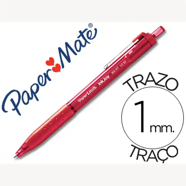 BOLIGRAFO PAPER MATE INKJOY 300 RT PUNTA MEDIA TRAZO 1MM RETRACTIL CLIPS METALICO SUJECION CAUCHO COLOR 57035 BOLIGRAFO PAPER MATE INKJOY 300 RT PUNTA MEDIA TRAZO 1MM RETRACTIL CLIPS METALICO SUJECION CAUCHO COLOR 57035