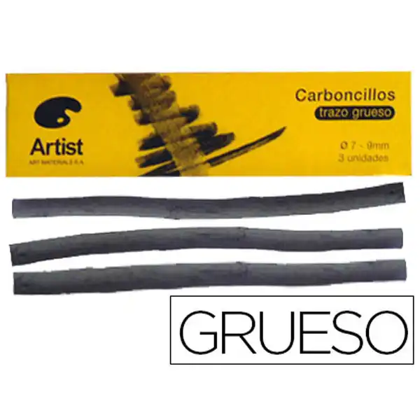 CARBONCILLO ARTIST GRUESOS 7-9 MM CAJA DE 3 BARRAS 57218 CARBONCILLO ARTIST GRUESOS 7-9 MM CAJA DE 3 BARRAS 57218