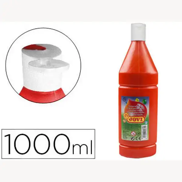TEMPERA LIQUIDA JOVI ESCOLAR 1000 ML BERMELLON 511-07 57424 TEMPERA LIQUIDA JOVI ESCOLAR 1000 ML BERMELLON 511-07 57424