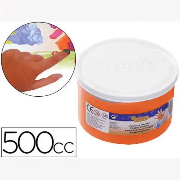 PINTURA A DEDOS JOVI 500 CC NARANJA 59112 PINTURA A DEDOS JOVI 500 CC NARANJA 59112
