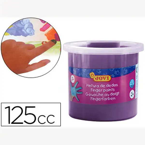 PINTURA A DEDOS JOVI 125 CC VIOLETA CAJA DE 5 UDS 59115 PINTURA A DEDOS JOVI 125 CC VIOLETA CAJA DE 5 UDS 59115