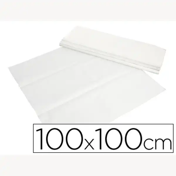 MANTEL DE PAPEL BLANCO EN HJ 100X100 CM CAJA DE 400 59944 MANTEL DE PAPEL BLANCO EN HJ 100X100 CM CAJA DE 400 59944
