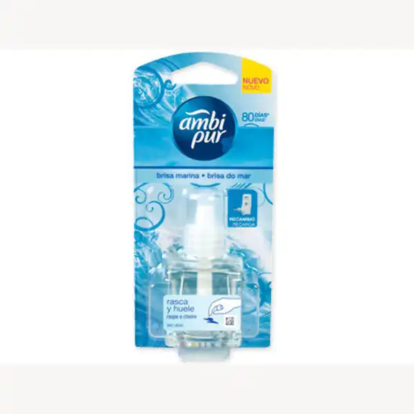 AMBIENTADOR AMBI PUR ELECTRICO BRISA MARINA RECAMBIO 21,5 ML 59969 AMBIENTADOR AMBI PUR ELECTRICO BRISA MARINA RECAMBIO 21,5 ML 59969