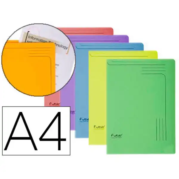 CARPETA DOSSIER UÑERO CARTULINA EXACOMPTA A4 290 GR PAQ. DE 5 UNIDADES COLORES SURTIDOS 63284 CARPETA DOSSIER UÑERO CARTULINA EXACOMPTA A4 290 GR PAQ. DE 5 UNIDADES COLORES SURTIDOS 63284
