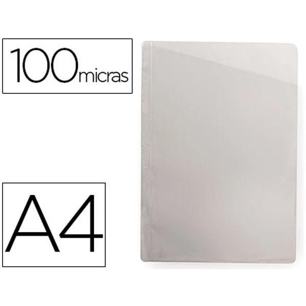 FUNDA PROTECTORA Q-CONNECT CORTE OBLICUO TRANSPARENTE A4 SIN TALADROS PVC 100 MC CAJA DE 100 UNIDADE 63466 FUNDA PROTECTORA Q-CONNECT CORTE OBLICUO TRANSPARENTE A4 SIN TALADROS PVC 100 MC CAJA DE 100 UNIDADE 63466
