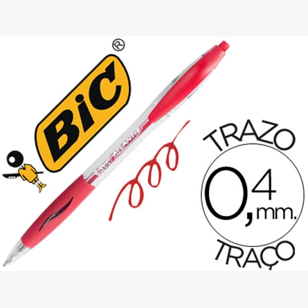 BOLIGRAFO BIC ATLANTIS ROJO RETRACTIL TINTA ACEITE PUNTA DE 1 MM 71782 BOLIGRAFO BIC ATLANTIS ROJO RETRACTIL TINTA ACEITE PUNTA DE 1 MM 71782