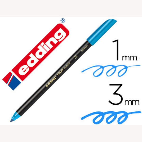 ROTULADOR EDDING 1200 P. FIBRA AZUL METALIZADO N 73 PUNTA REDONDA 1-3 MM 72071 ROTULADOR EDDING 1200 P. FIBRA AZUL METALIZADO N 73 PUNTA REDONDA 1-3 MM 72071