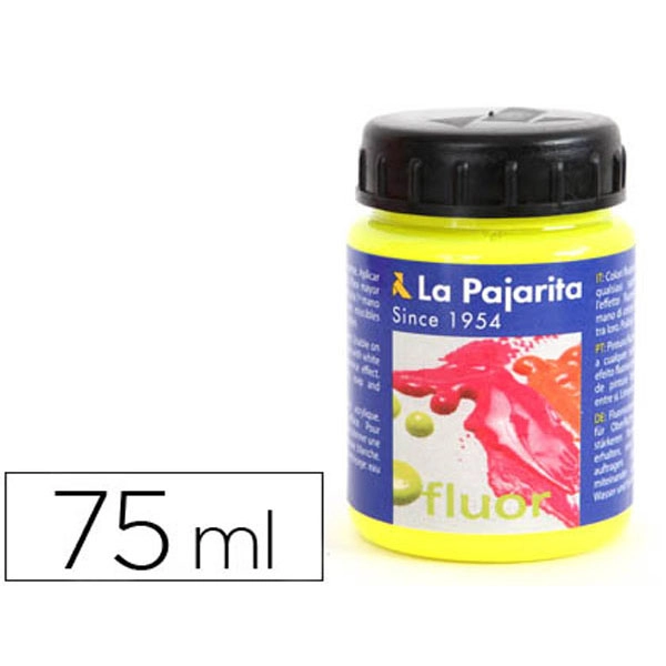 PINTURA ACRILICA LA PAJARITA F-01 AMARILLO CANARIO 75ML CAJA DE 6 UDS 72376 PINTURA ACRILICA LA PAJARITA F-01 AMARILLO CANARIO 75ML CAJA DE 6 UDS 72376