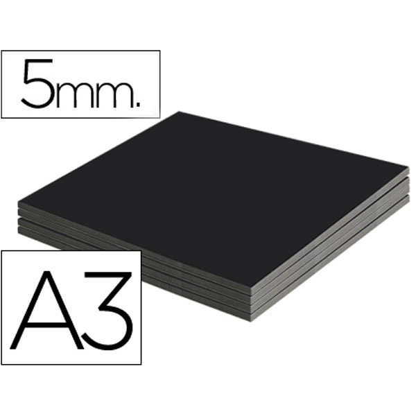 CARTON PLUMA LPP NEGRO DOBLE CARA DIN A3 ESPESOR 5 MM 72523 CARTON PLUMA LPP NEGRO DOBLE CARA DIN A3 ESPESOR 5 MM 72523